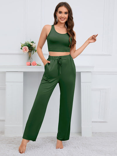 BEAUTIFUL I AM Tank, Cardigan, and Pants Set