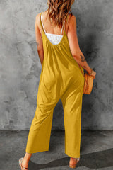 BEAUTIFUL I AM Spaghetti Strap Wide Leg Pants Jumpsuit