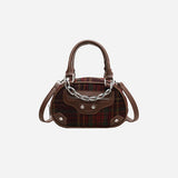 BEAUTIFUL I AM Plaid Print Crossbody Bag