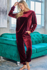 BEAUTIFUL I AM Long Sleeve Top and Pants Lounge Set