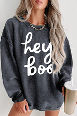 BEAUTIFUL I AM Round Neck Dropped Shoulder Graphic Sweatshirt