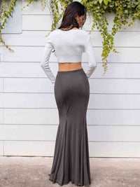 BEAUTIFUL I AM High Waist Floor Length Skirt Dress