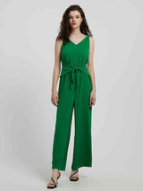 BEAUTIFUL I AM Knot Detail Tie Front Sleeveless Pants Jumpsuit