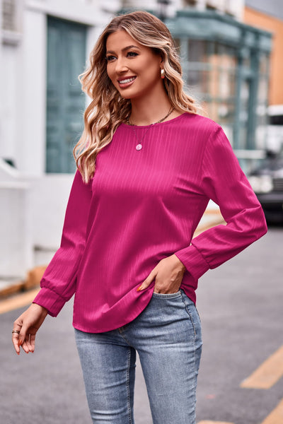 BEAUTIFUL I AM Round Neck Long Sleeve Shirt