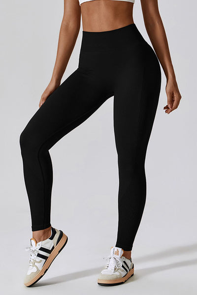 BEAUTIFUL I AM Wide Waistband Slim Fit Long Sports Leggings Active Wear