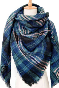 BEAUTIFUL I AM Plaid Imitation Cashmere Scarf