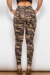 BEAUTIFUL I AM Camouflage Print Jeans