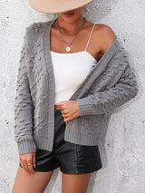 BEAUTIFUL I AM Open Front Long Sleeve Cardigan