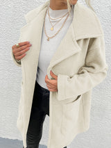 BEAUTIFUL I AM Dropped Shoulder Jacket Coat with Pockets