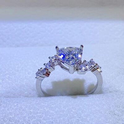 BEAUTIFUL I AM 1 Carat Moissanite Jewelry 925 Sterling Silver Ring