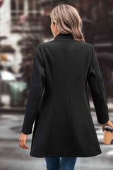 BEAUTIFUL I AM Lapel Collar Button Down Jacket Coat