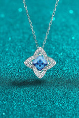 BEAUTIFUL I AM 1 Carat Moissanite Jewelry Floral Pendant Necklace