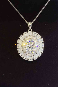 BEAUTIFUL I AM 5 Carat Moissanite Jewelry 925 Sterling Silver Necklace