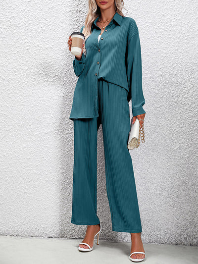 BEAUTIFUL I AM Long Sleeve Shirt and Pants Set