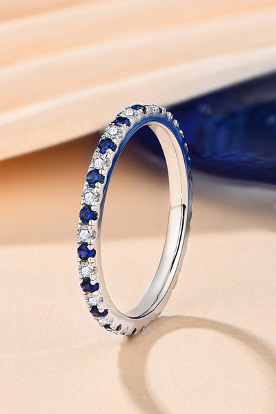 BEAUTIFUL I AM Moissanite Lab-Grown Jewelry Sapphire Rings