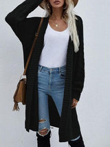 BEAUTIFUL I AM Open Front Long Sleeve Cardigan