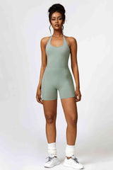 BEAUTIFUL I AM Halter Neck Sports Active Wear Romper