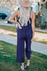 BEAUTIFUL I AM Spaghetti Strap Wide Leg Pants Jumpsuit