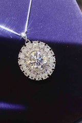 BEAUTIFUL I AM 5 Carat Moissanite Jewelry 925 Sterling Silver Necklace