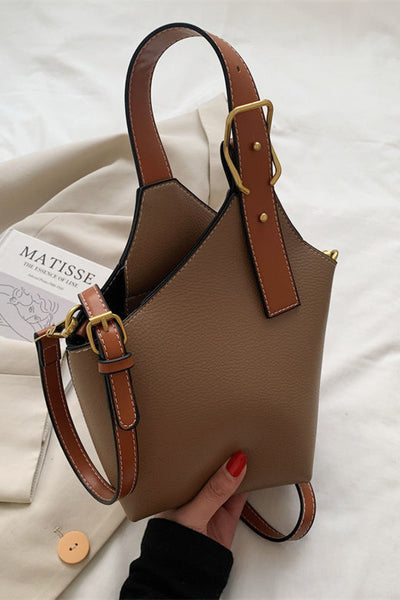 BEAUTIFUL I AM Fashion PU Leather Bucket Bag