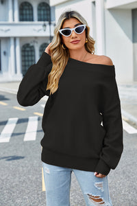 BEAUTIFUL I AM Long Sleeve Ribbed Trim Sweater