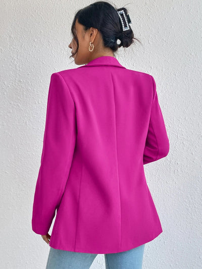 BEAUTIFUL I AM Shawl Collar Long Sleeve Blazer Jacket