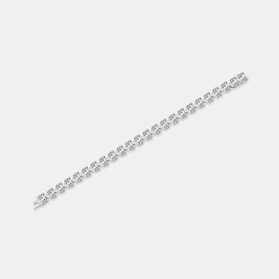 BEAUTIFUL I AM 24 Carat Moissanite Jewelry 925 Sterling Silver Heart Bracelet