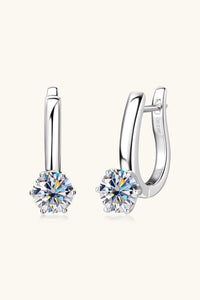 BEAUTIFUL I AM 2 Carat Moissanite Jewelry 925 Sterling Silver Earrings