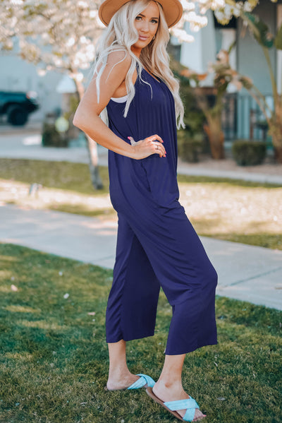 BEAUTIFUL I AM Spaghetti Strap Wide Leg Pants Jumpsuit