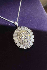 BEAUTIFUL I AM 5 Carat Moissanite Jewelry 925 Sterling Silver Necklace