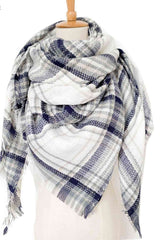 BEAUTIFUL I AM Plaid Imitation Cashmere Scarf