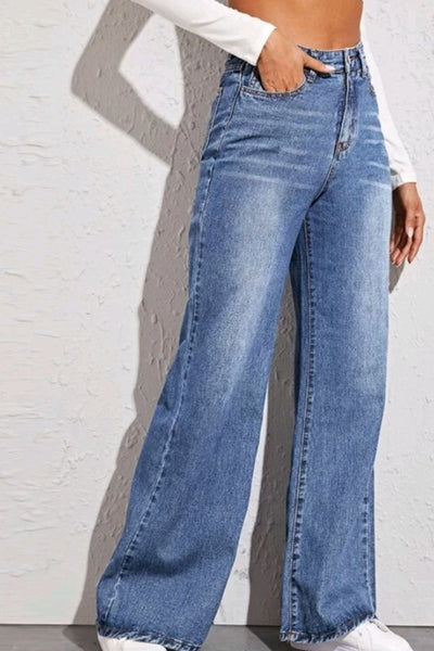 BEAUTIFUL I AM High Waist Wide Leg Jeans