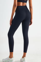 BEAUTIFUL I AM Wide Waistband Sports Leggings with Pockets Active Wear