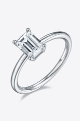 BEAUTIFUL I AM 1 Carat Moissanite Jewelry 925 Sterling Silver Solitaire Ring