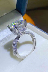 BEAUTIFUL I AM 5 Carat Moissanite Jewelry 925 Sterling Silver Ring