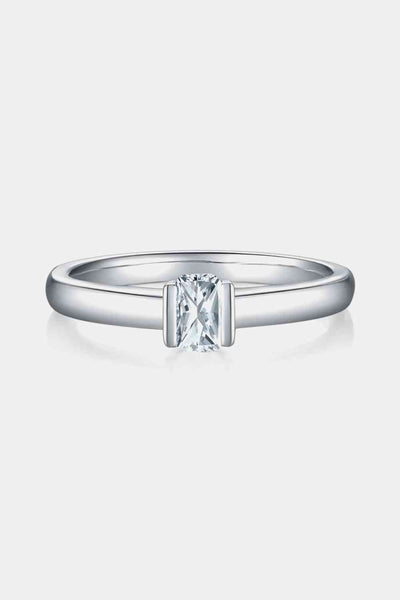 BEAUTIFUL I AM Moissanite 925 Sterling Silver Jewelry Solitaire Ring