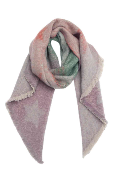 BEAUTIFUL I AM Raw Hem Polyester Scarf