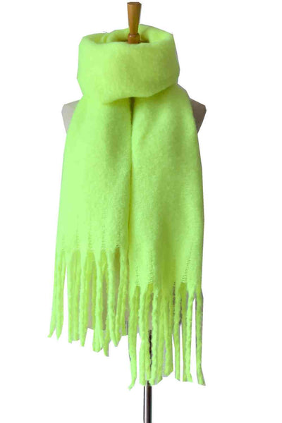 BEAUTIFUL I AM Fringe Detail Polyester Scarf