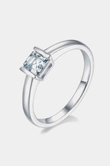 BEAUTIFUL I AM Moissanite 925 Sterling Silver Jewelry Solitaire Ring