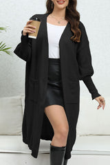 BEAUTIFUL I AM Open Front Dropped Shoulder Cardigan