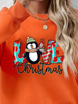 BEAUTIFUL I AM LIVE CHRISTMAS Drop Shoulder Round Neck Sweatshirt