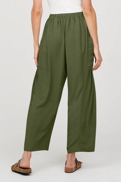 BEAUTIFUL I AM Drawstring Pocketed Wide Leg Pants