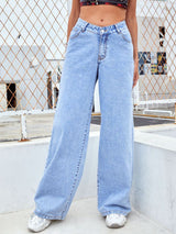 BEAUTIFUL I AM Wide Leg Jeans with Pockets