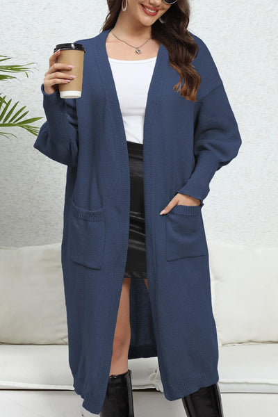 BEAUTIFUL I AM Open Front Dropped Shoulder Cardigan