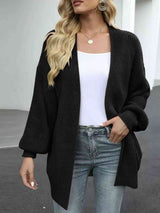 BEAUTIFUL I AM Drop Shoulder Balloon Sleeve Cardigan