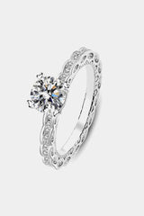 BEAUTIFUL I AM 1 Carat Moissanite Jewelry 925 Sterling Silver Ring