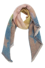 BEAUTIFUL I AM Raw Hem Polyester Scarf