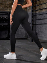 BEAUTIFUL I AM Wide Waistband Sports Leggings Active Wear