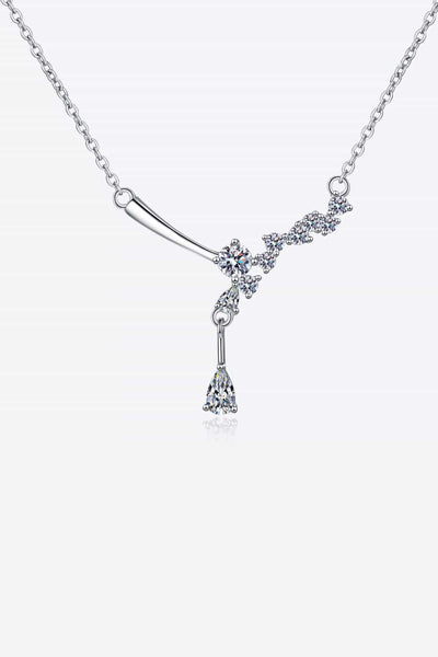 BEAUTIFUL I AM 1 Carat Moissanite Jewelry 925 Sterling Silver Necklace