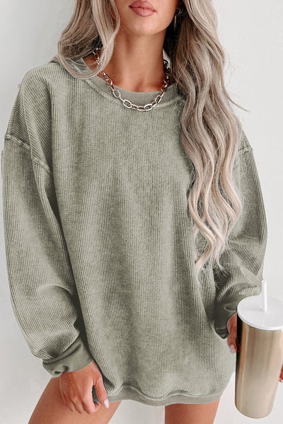 BEAUTIFUL I AM Round Neck Dropped Shoulder Sweatshirt